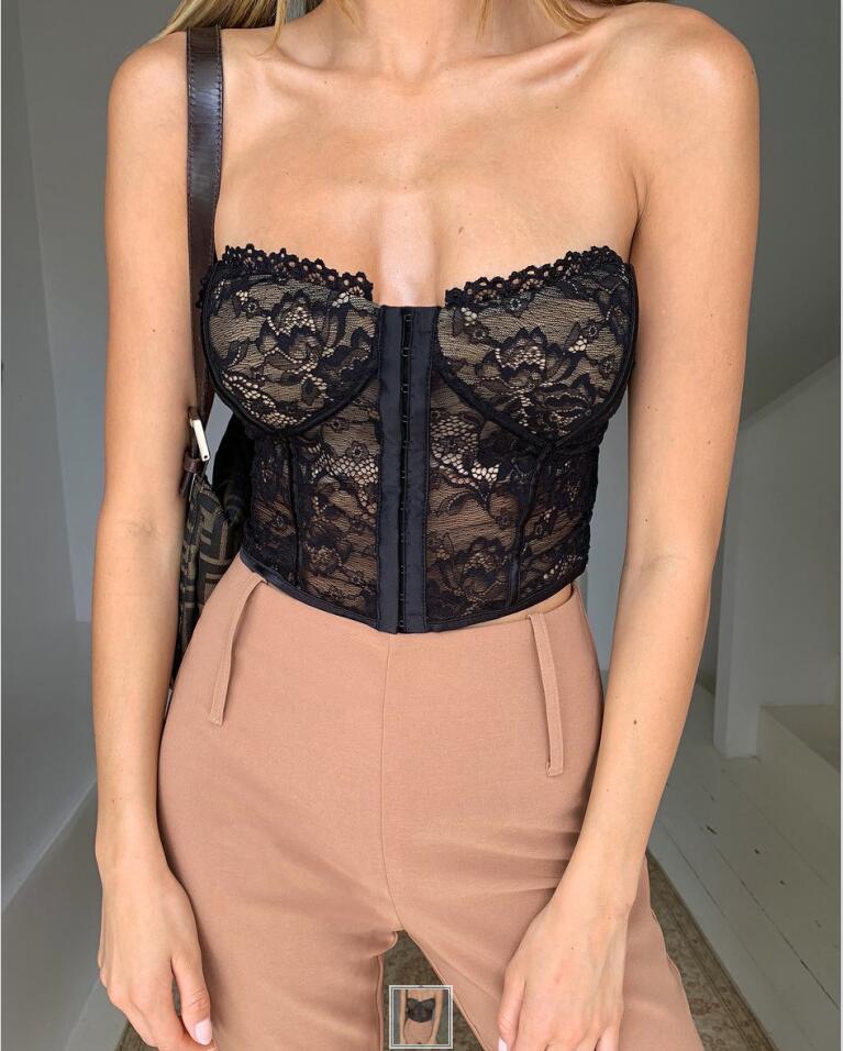 Floral Lace Corset Top Primordials