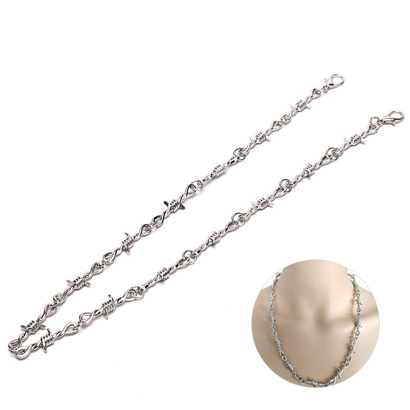 Punk Thorn Chain Choker Necklace Primordials