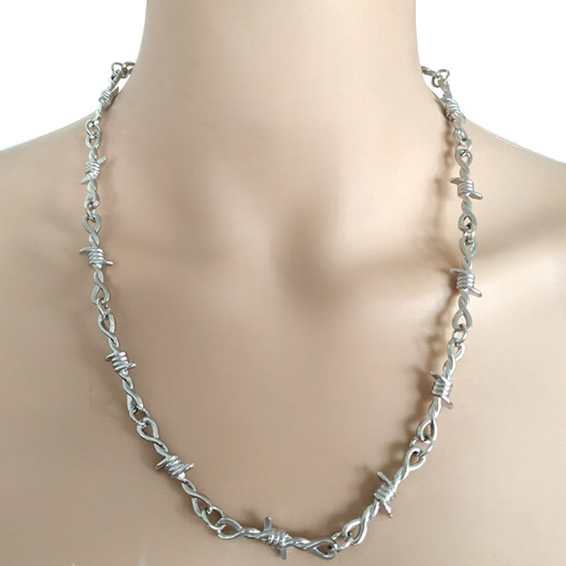Punk Thorn Chain Choker Necklace Primordials