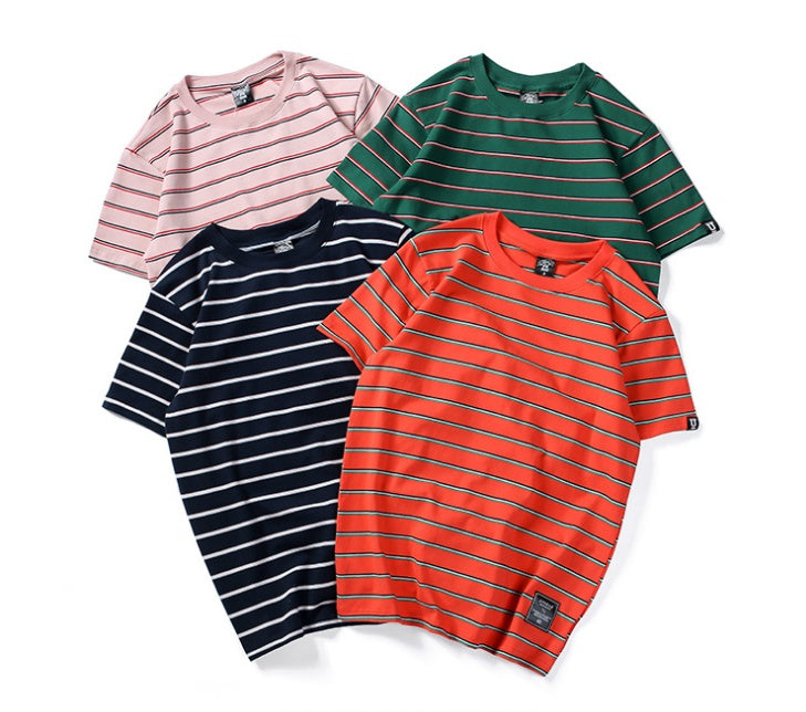 Harajuku Striped Casual Tee Primordials