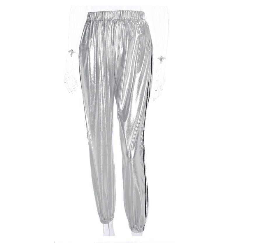 Striped Pocket Wide-Leg Fashion Pants Primordials