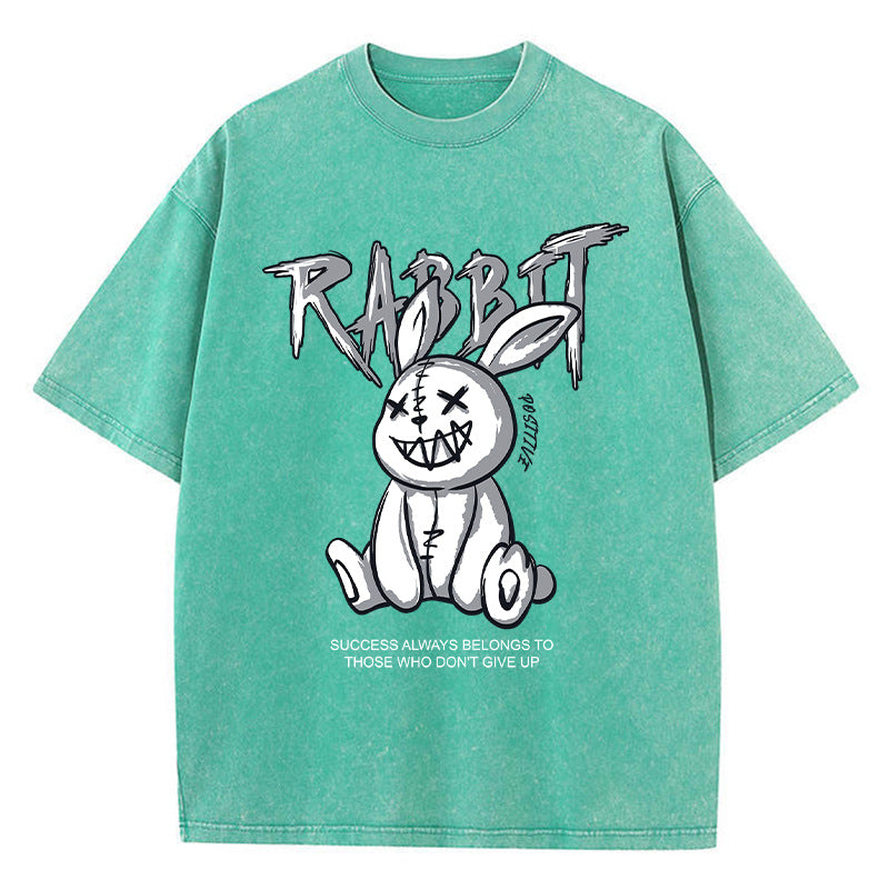 Rabbit Print Chenille Streetwear Tee Primordials