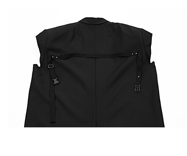 Dark Clothing Style Handsome Vest Coat - Whispering Winds