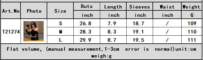 Irregular Split Oversleeve Slim T-Shirt