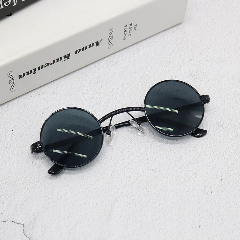 Round Steampunk Eye Protection Sunglasses