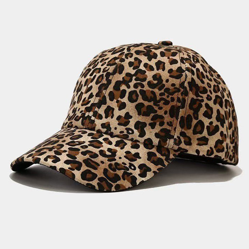 Full-Pattern Leopard Print Baseball Cap