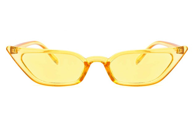 Narrow Cat Eye Candy Color Sunglasses