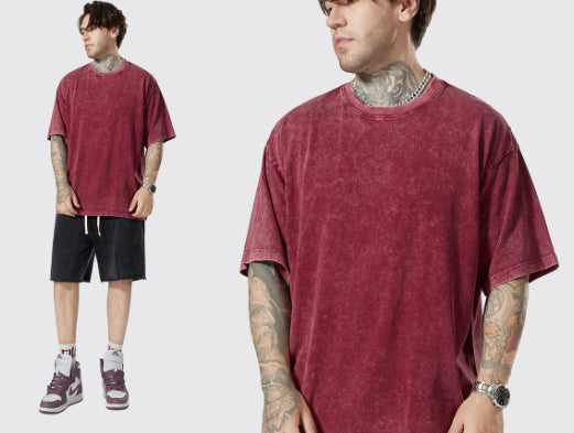 Men's Summer, Retro Streetwear, Loose Short-Sleeve