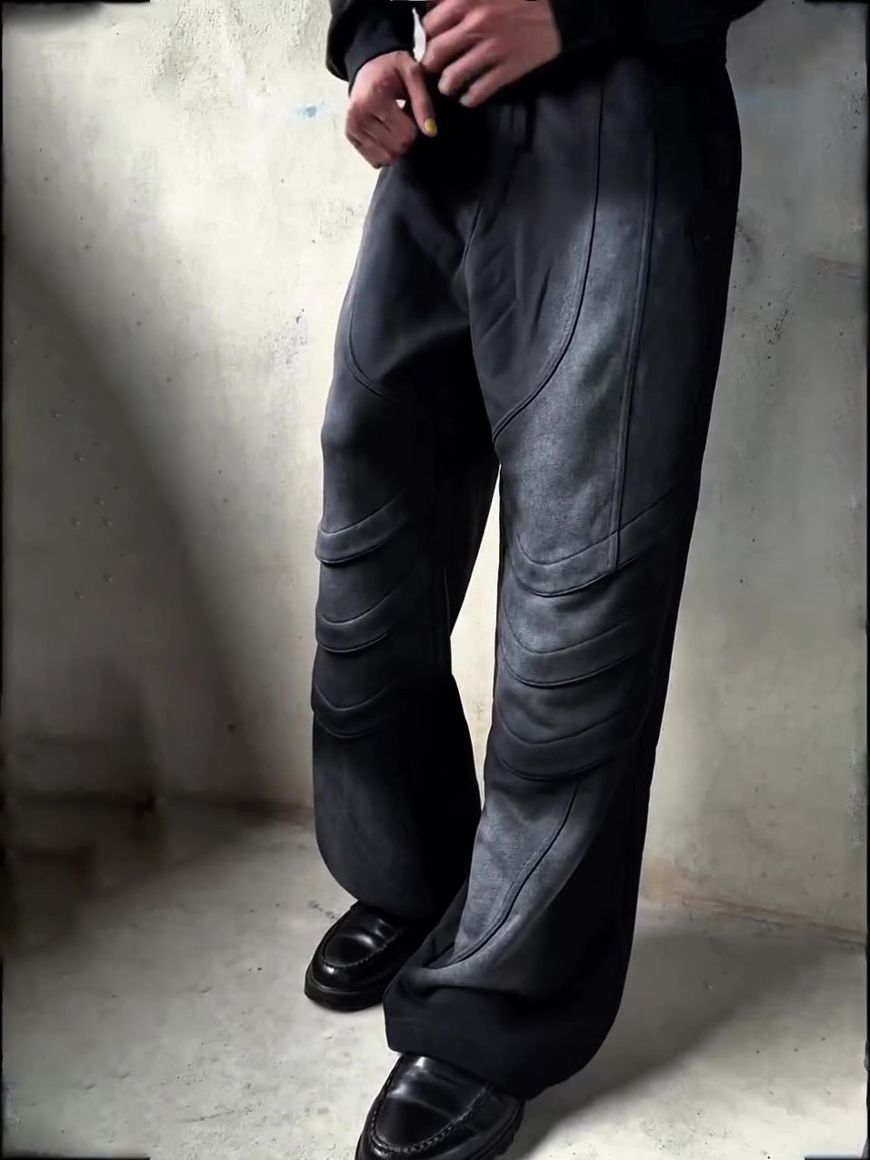 Avant-Garde Patchwork Casual Trousers