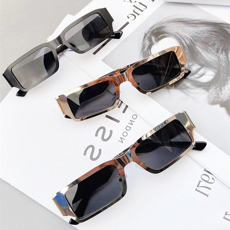 Metal Small Square Frame Glasses