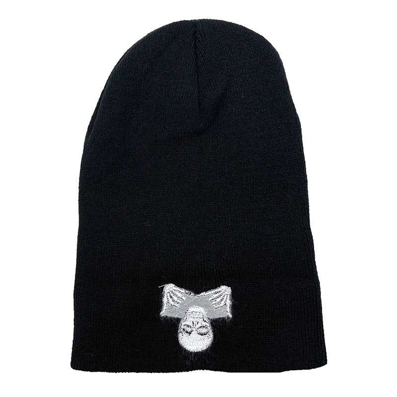 Warm Knit "Grinning Skull" Beanie Hat
