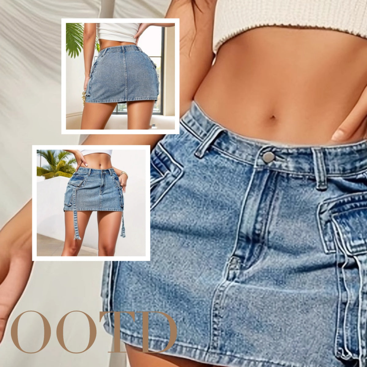 Y2K Low-Rise Denim Mini Skirt Primordials