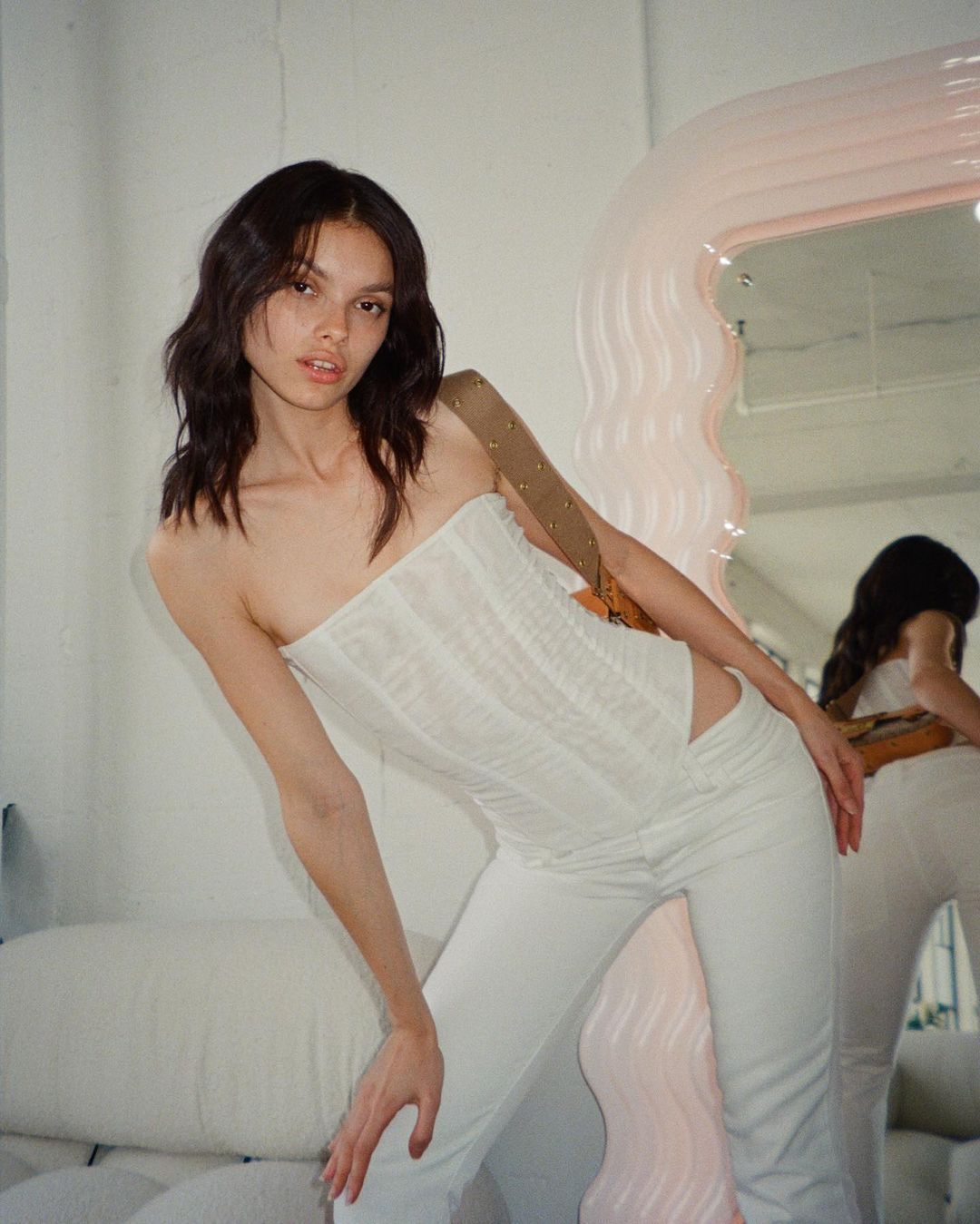 Mesh Crop Corset Tank Top Primordials
