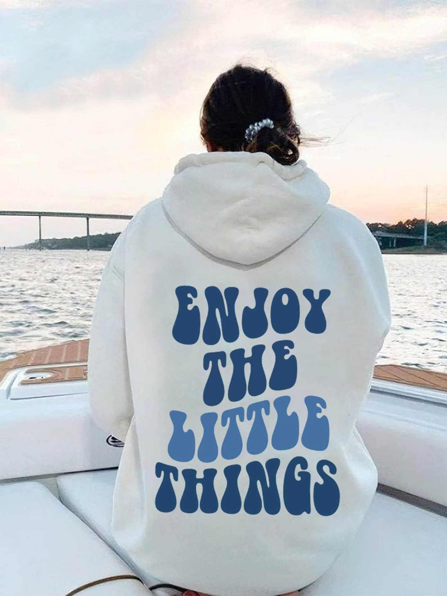 "Enjoy the Little Things" Oversized Hoodie