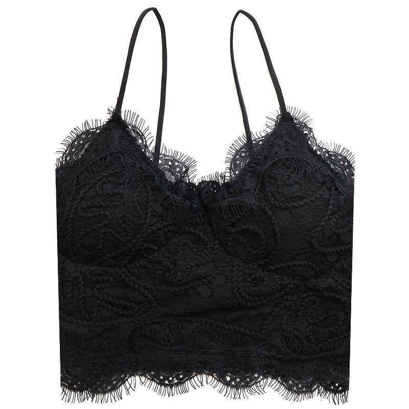 Lace Chest-Wrap Slim Camisole