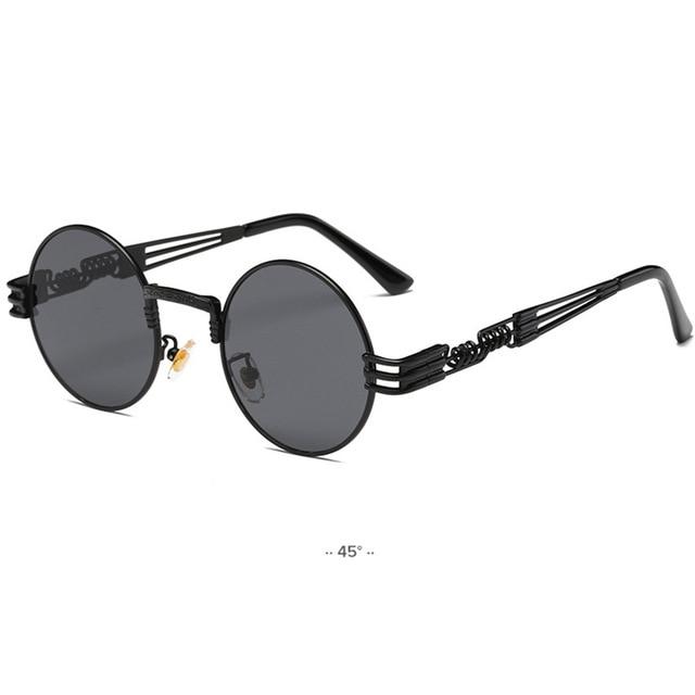 John Lennon Round Steampunk Mirrored Sunglasses