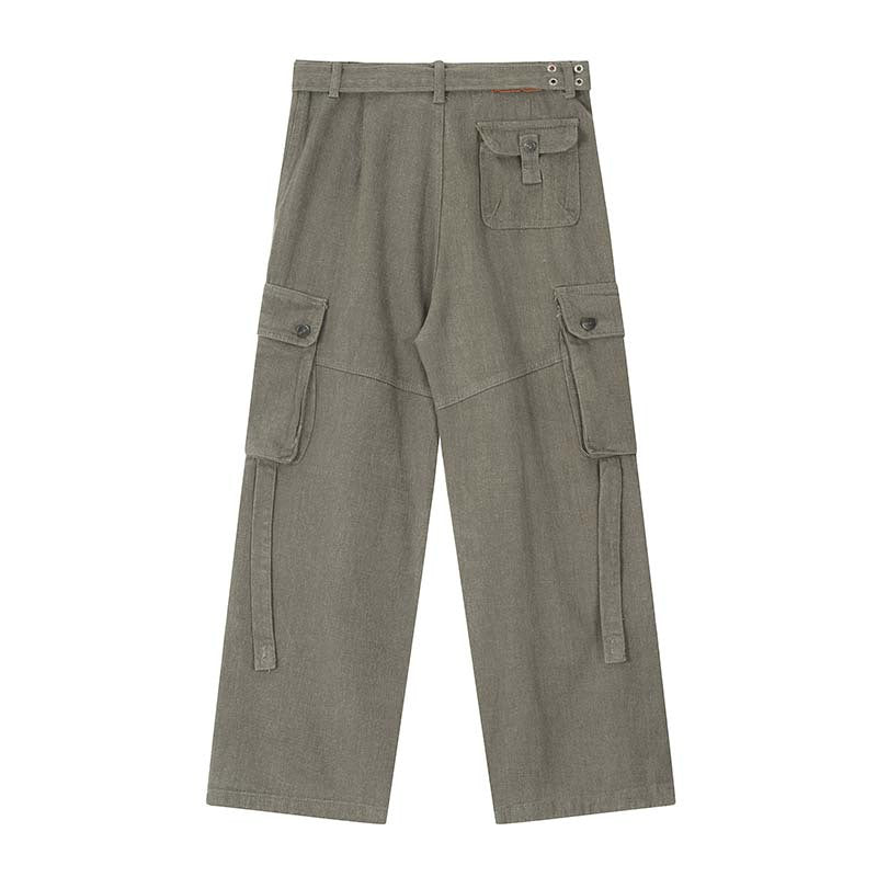 Multi-Pocket Hip-Hop Cargo Jeans