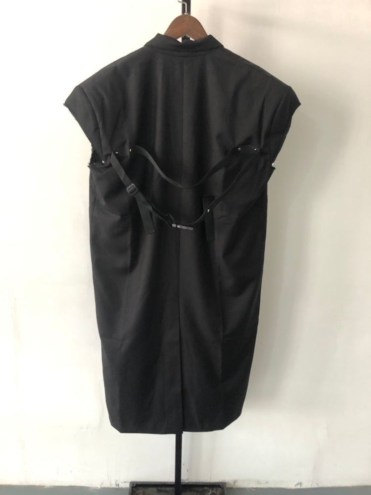 Dark Clothing Style Handsome Vest Coat - Whispering Winds