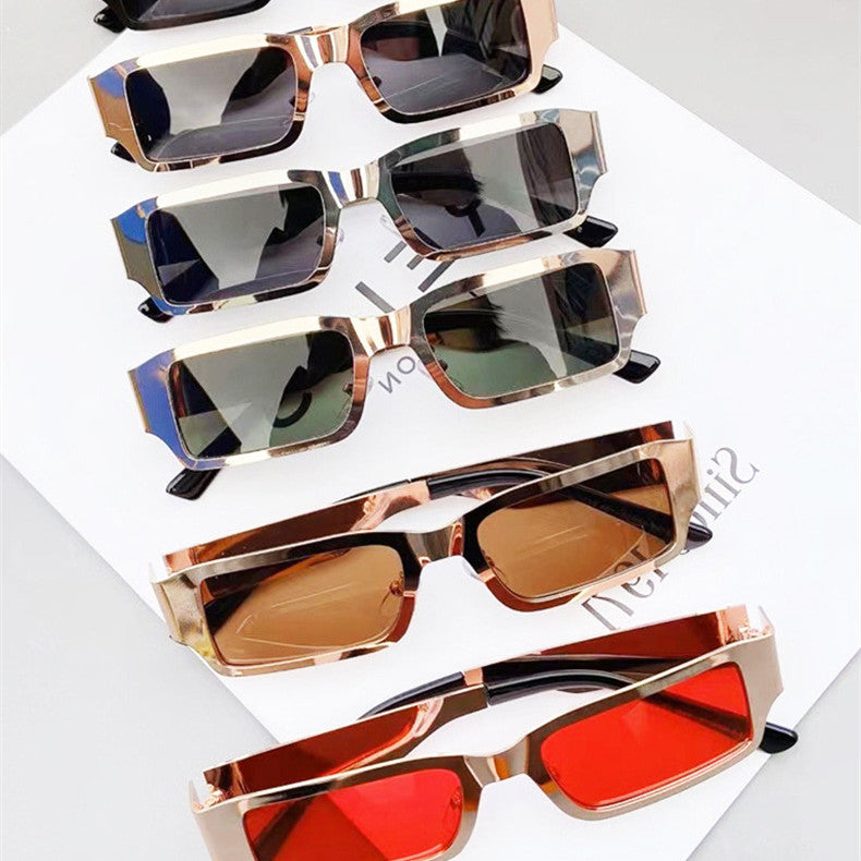 Metal Small Square Frame Glasses