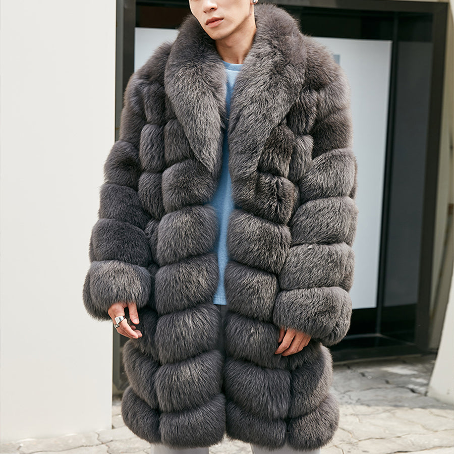 Fashionable And Personalized Fur Coat For Men - Whispering Winds