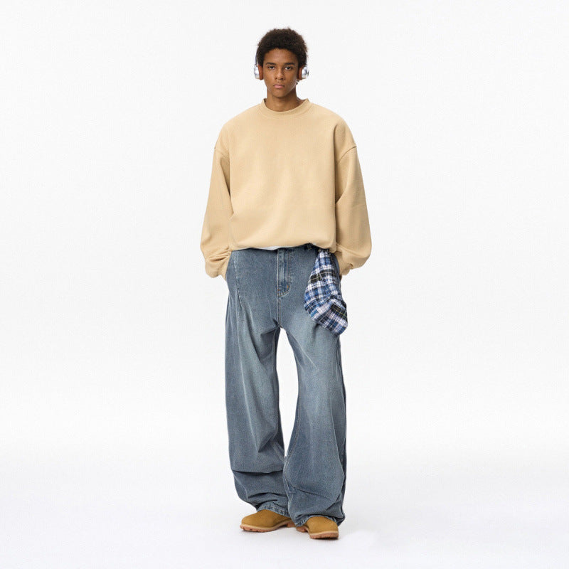 American Washed Distressed Loose Casual Pants