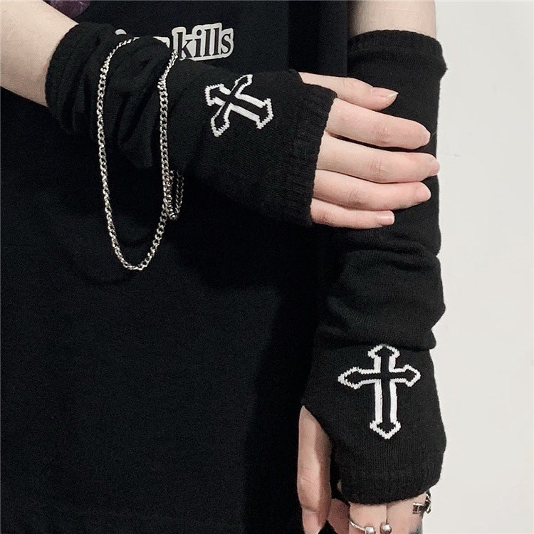 Gothic Punk Cotton Arm Sleeve Oversleeve