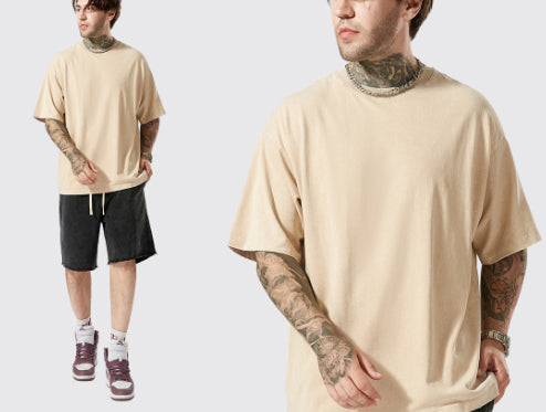 Men's Summer, Retro Streetwear, Loose Short-Sleeve