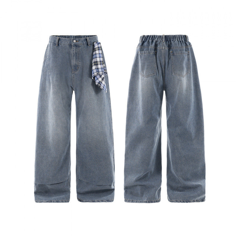 American Washed Distressed Loose Casual Pants
