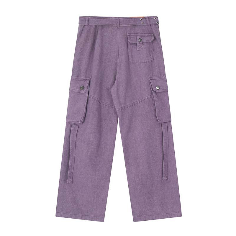 Multi-Pocket Hip-Hop Cargo Jeans