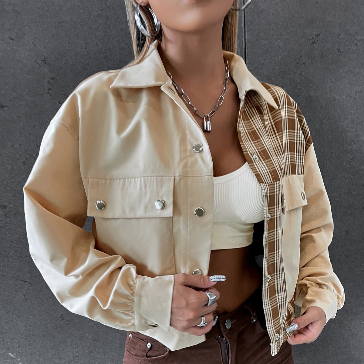 Single-Breasted Lapel Oversized Coat