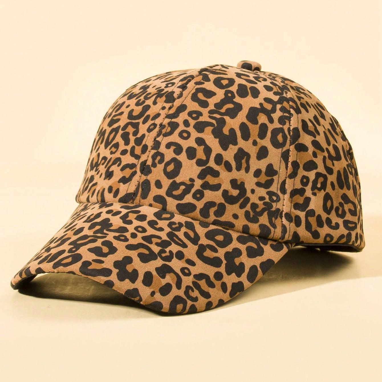 Full-Pattern Leopard Print Baseball Cap