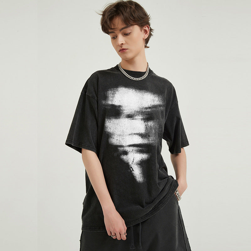 Washed Oversized Hip Hop Tee - Primordials