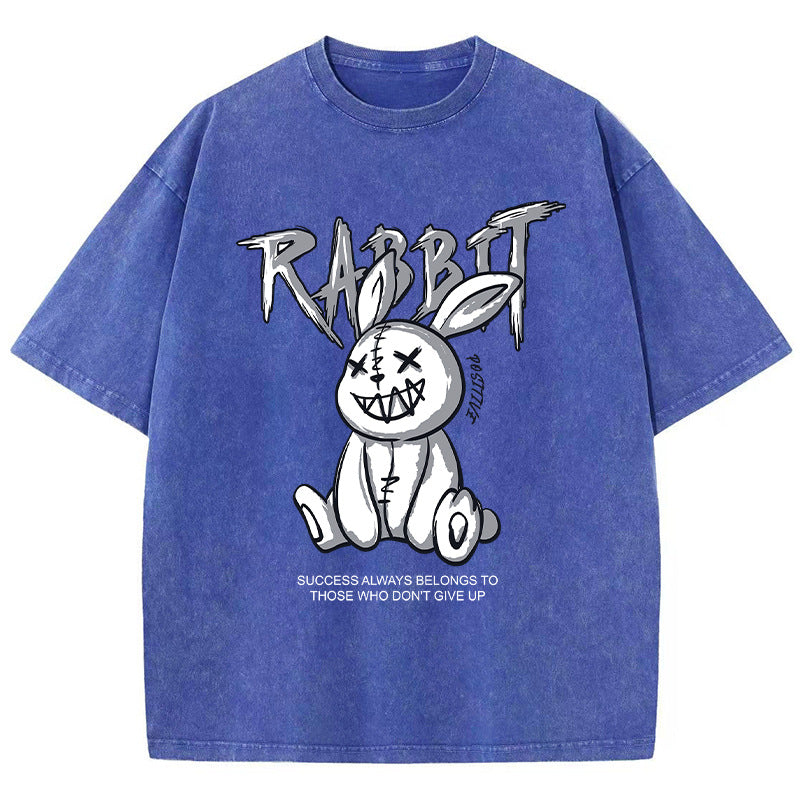 Rabbit Print Chenille Streetwear Tee Primordials